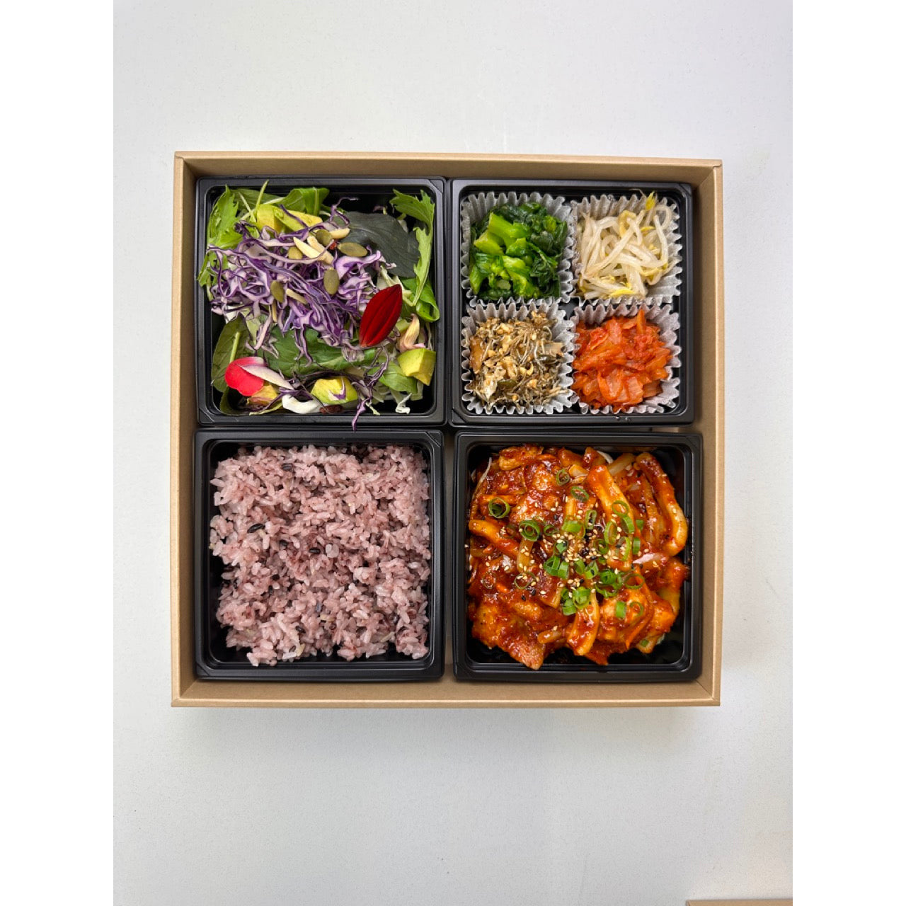 Spicy Pork Belly & Squid Square Lunch Box